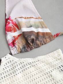 Sweetra Women's Sexy Bandeau Beach Resort Style Sleeveless Camisole, Spring/Summer - Multicolor - View 6