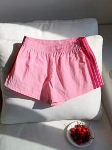 Comfortcana Pantalones cortos de mujer de unicolor, adecuados para el verano