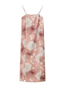 Irokai 优雅花卉印花喇叭袖日式和服