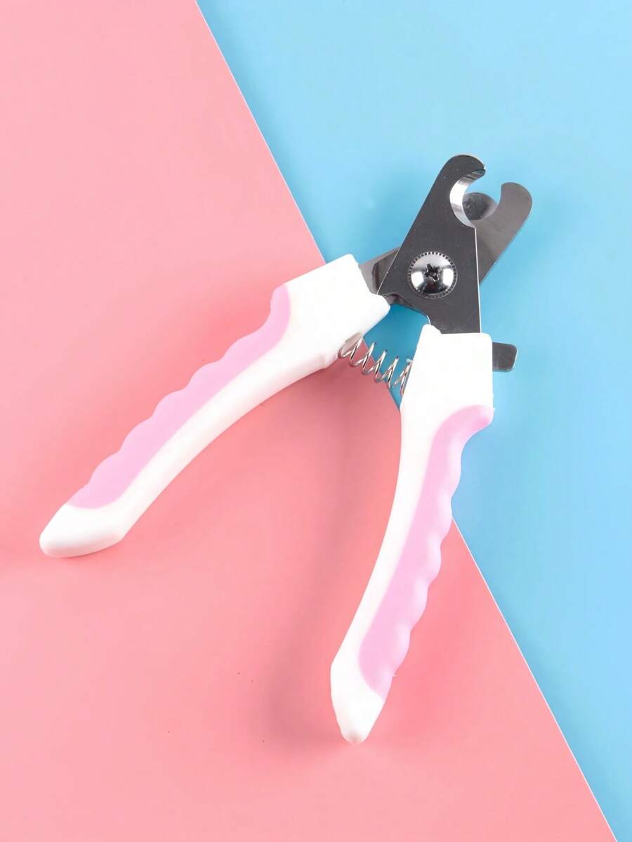 Blue Steel Pet Nail Clipper For Small Dogs Cats Non Slip Grip Precision Trimmer Quiet Professional Grooming Tool Corrosion Resistant Manual Claw Cutter Home Use