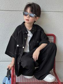 Dazy Kids 男童牛仔两件套