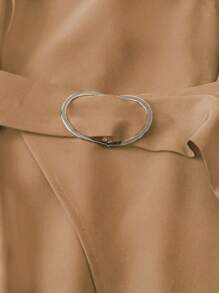 DreamSkyne 大码女式两件套，时尚休闲通勤时尚黑白色块，修身都市女性化设计 - 彩色 - 查看 3