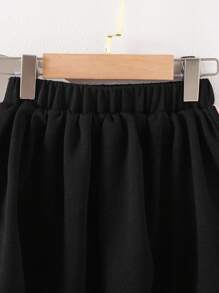 Bộ đồ thể thao 2 món tay dài phối nơ đen phong cách mới cho bé gái 4-7 tuổi, thời trang 2025, thời trang xuân thu - màu đen - Xem 8