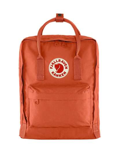 Fjallraven Kanken 16'' Backpack Rowan Red Unisex F23510 333, School Backpack