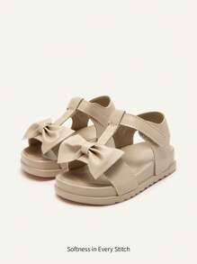 Cozy Pixies 1 双可爱幼儿花卉钩环平底凉鞋，时尚百搭，柔软鞋底，适合宝宝，夏季