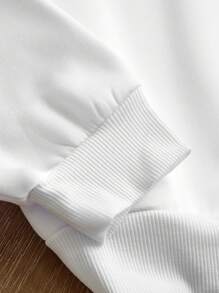 INAWLY Plus Size Christmas Style Casual Sweatshirt, Minimalist Fashion For Everyday Wear Pullover Fall Sweatshirt