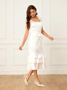 CUCCOO HITCHD Damen Spitze bestickte Spitzschuh Kitten Heel elegante romantische weiße Spitze Mesh Pumps mit mittlerem Absatz, Festschuhe für Braut, Brautjungfer, Party, Hochzeit