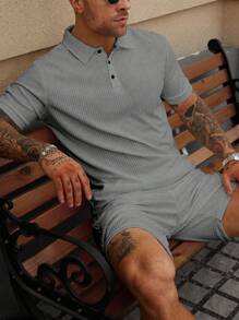 Manfinity Homme Męski jednolity kolor, teksturowany zestaw polo z krótkim rękawem i szortami, swobodny, swobodny dwuczęściowy zestaw męski Zestawy męskie dwuczęściowe Zestawy męskie 2-częściowe Zestawy męskie 2-częściowe Zestawy męskie dwuczęściowe Zestaw polo męski dwuczęściowy Zestawy męskie dwuczęściowe Stroje codzienne męski zestaw top i dół na co dzień męski dwuczęściowy zestaw krótkich spodenek męski dwuczęściowy zestaw letni męski zestaw dzianinowy męski zestaw co-order męski zestaw letni męski zestaw casualowy dwuczęściowy zestaw męski męski zestaw prążkowany