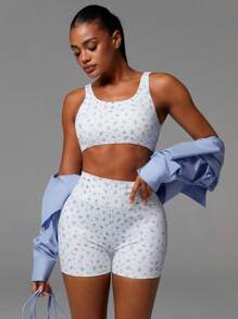 Athîral Women Casual Sports Printed Camisole T-Shirt - Multicolor - View 4