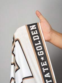 Slaydiva 2025 New Autumn And Early Autumn New Casual Street Sports Style Daily Dating Music Festival Round Neck Long Sleeve Drop Shoulder Super Loose T-Shirt 23 Digital Slogan Logo Print Brown Splicing White P,Fall Clothes For Women - Multicolor - View 11