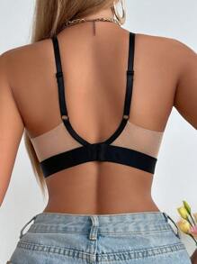 SHEIN 1 Stück Damen modischer Mesh Patchwork BH
