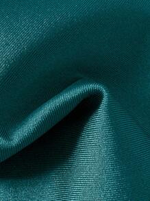 SHEIN Swim 2件套女士休闲度假简约纯色露背系带比基尼上衣和下装套装