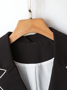 EMERY ROSE 女士优雅宽松背心，高品质休闲外套马甲 - 黑色 - 查看 4