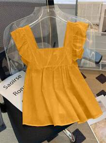 Franclia 女士时尚优雅可爱盖袖衬衫