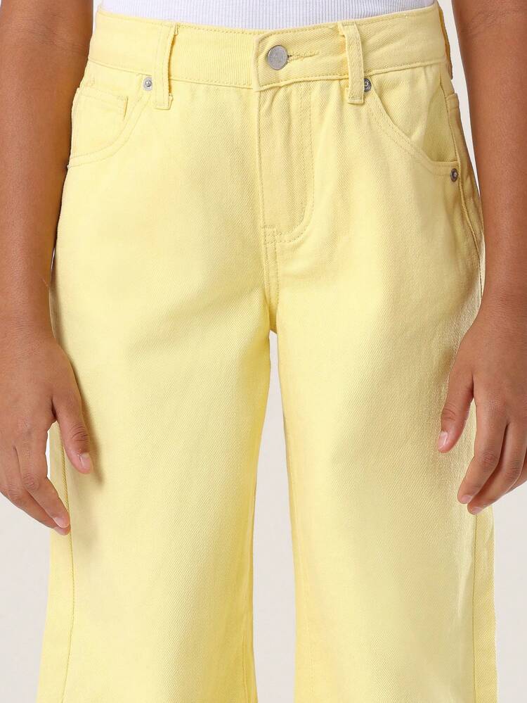 Baggy Wide Leg Soft Pastel Denim Jeans