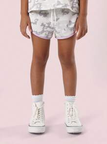 SUMWON Ensemble coordonné de style universitaire en camouflage. T-shirt avec numéro 23 et short assorti. Tenue d'été décontractée urbaine de deux pièces, style streetwear rétro - Multicolore - Voir 4
