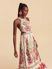 Travachic 女式露肩梭织印花连衣裙 - 彩色 - 查看 6