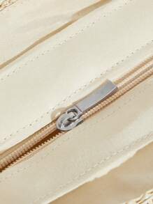 SHECARRY Women's Floral Pattern Boho Casual Tote Bag - Beige - View 6