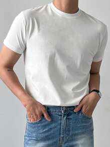 DAZY 男款夏季圓領短袖休閒T恤