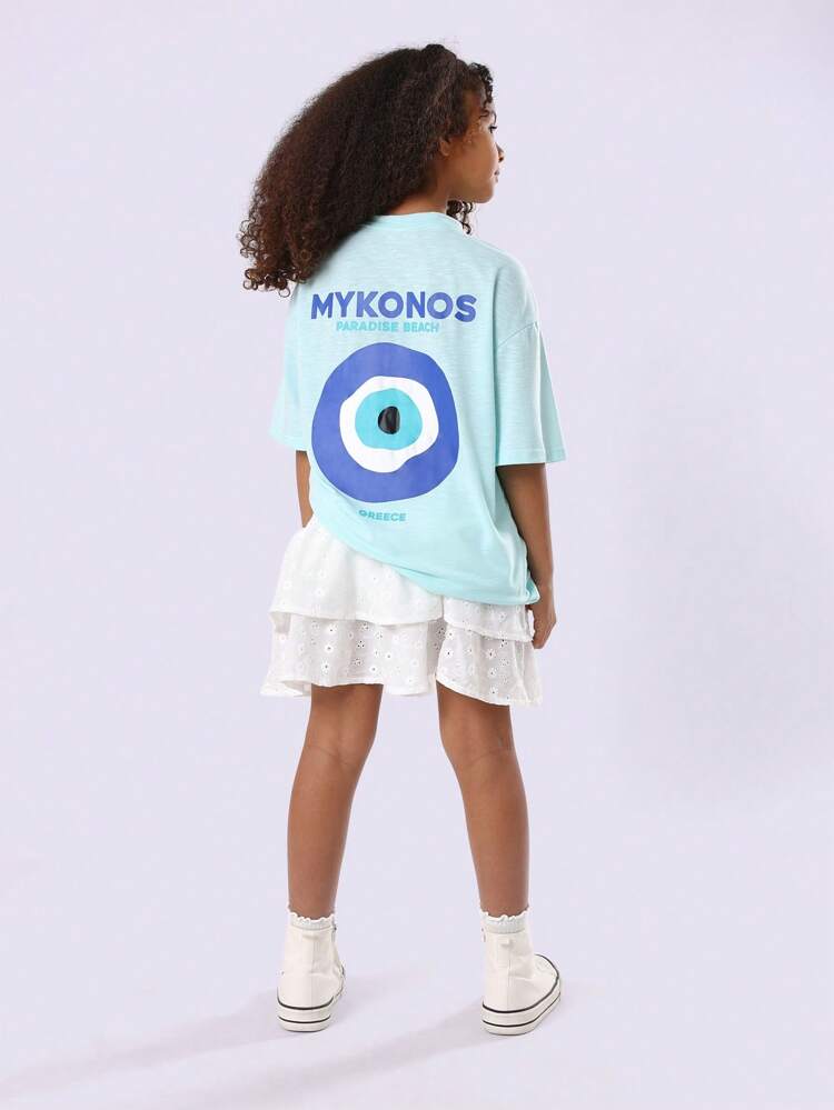 Oversized T-Shirt Evil Eye Two Piece