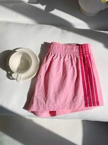 Comfortcana Pantalones cortos de mujer de unicolor, adecuados para el verano