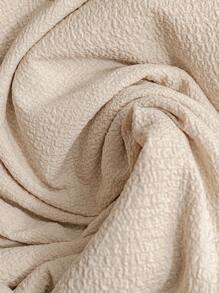 Al Najma Plus Size Women's Casual Solid Color V-Neck Dress