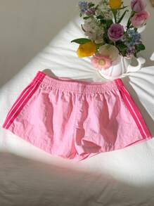 Comfortcana Pantalones cortos de mujer de unicolor, adecuados para el verano