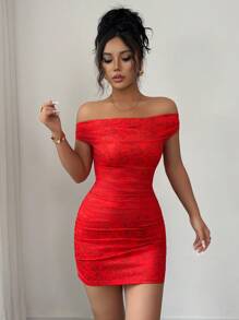 Chiquease Nuevo vestido mini con volantes y estampado floral sin tirantes para mujer, estilo sexy de vacaciones