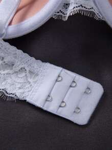 3pcs Set Lace Lift Romantic Minimalist Underwire Adjustable Bras For Women
