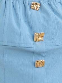 Nöista Corpiño ajustado y corto con silueta de bustier, cuello cuadrado con tirantes, de tela texturizada; diseño ligero y transpirable perfecto para playas, looks de celebración del orgullo, aeropuerto para mujeres; esencial versátil de verano