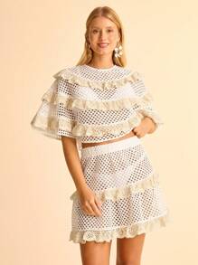 CAJUNI Áo sơ mi trắng khoét sâu thường ngày cho nữ - Nhiều màu - Xem 1