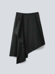 LYSMO 女士夏季时尚黑色裙子海滩度假 - 黑色 - 查看 6