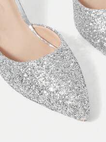 CUCCOO HITCHD 2024 Fashion New Style Elegant High Heels For Women, Sequined Bow Decor One-Buckle Design, Flattering & Slimming For And Vibe And Spring Shoes Spring Break Easter Prom Heels