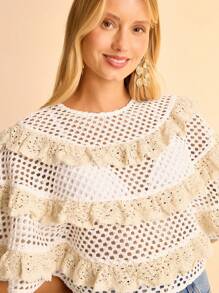 CAJUNI Áo sơ mi trắng khoét sâu thường ngày cho nữ - Nhiều màu - Xem 3