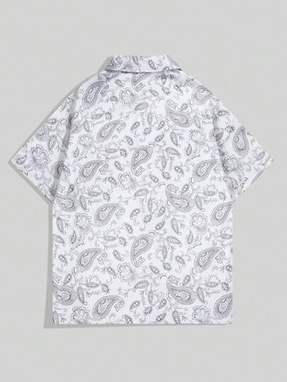 Goth Polo à manches courtes pour hommes avec graphique de lettre et de crâne, été