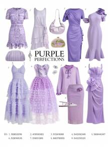 MOTF Soiréza OMBRE CONTRAST MESH TUBE EVENING DRESS - Purple - View 8