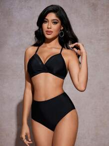 Shapewave Costume da bagno intero con controllo addominale, inserto in in rete e schiena scoperta