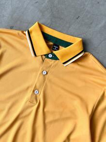 Manfinity Homme Men's Summer Casual Colorblock Polo Shirt And Shorts Set Men 2 Pieces Shorts Set Men 2 Pieces Outfit Men Shorts Set Men Summer Outfit Men Casual Set - Multicolor - View 6