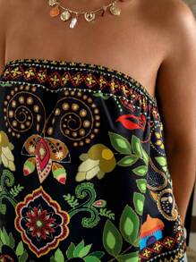 Travachic Plus Size Women Vacation Casual Bandeau Top