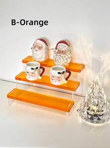 Joivida 一体式包装亚克力阶梯式展示架公仔和玩偶收纳架桌面收纳架适合玩具收藏家