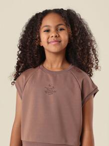 SUMWON 休闲插肩袖套装，秋冬百搭，适合节日、日常、街头穿着 - 摩卡棕 - 查看 5