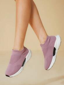 CUCCOO BASICS Women's Fashion Slip-On Lightweight & Breathable Athletic Sneakers