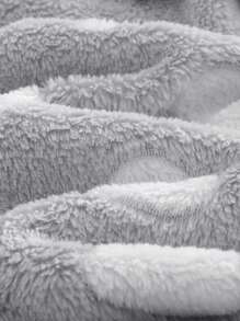 Cozy Pixies 女童爱心图案保暖连帽长袖系带睡袍睡衣女童浴袍长袍长袍女童睡袍秋冬 - 灰色 - 查看 7