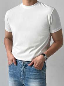 DAZY 男款夏季圓領短袖休閒T恤