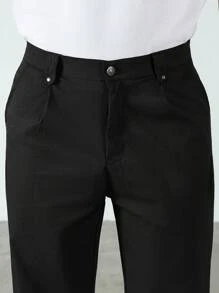 Manfinity Homme 男士纯色简约休闲正装裤