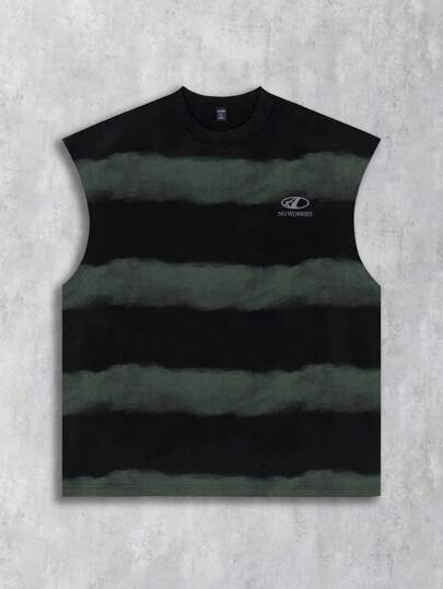 Street Life Canottiera da uomo a righe, adatta per l'uso quotidiano in primavera/estate