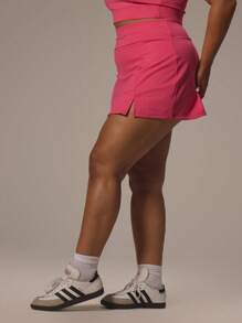 MUSERA Spódnica mini z wysokim stanem w dużym rozmiarze Aktywna siłownia Swobodna Sport Podstawy ćwiczeń Siłownia Fitness Jesień Zima Jesień