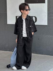 Dazy Kids 男童牛仔两件套