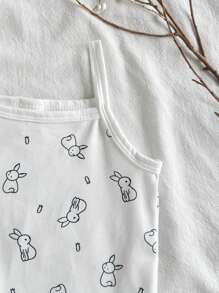 SHEIN Vintaside Kids 3件套女婴田园风连体衣，可爱时尚，春夏款 - 彩色 - 查看 4