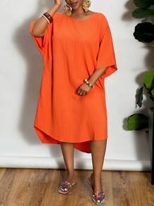 SHEIN CURVE+ Trang phục Rave/Phục sinh mới năm 2025 dành cho phụ nữ, Trang phục phong cách Old Money dành cho phụ nữ, Trang phục hòa nhạc đồng quê, Trang phục đi chơi, Fairycore, Trang phục lễ hội, Quần áo kỳ nghỉ nhiệt đới dành cho phụ nữ, Trang phục mùa hè dành cho phụ nữ, Mùa hè, Trang phục kỳ nghỉ Ravsummer/Đồng quê/Bãi biển/Trang phục bãi biển/Trang phục bãi biển - trái cam - Xem 3